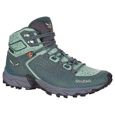 Afbeelding van Salewa Dames WS Alpenrose 2 Mid Gore TEX Wandelschoenen, Atlantic Deep/Feld Green, 41 EU