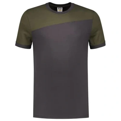 Afbeelding van Tricorp 102006 T Shirt Bicolor Naden Marineblauw/Koningsblauw
