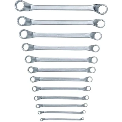 Afbeelding van KS Tools dubbele ringsleutelset 12 dlg tweez. gebogen 517.0250