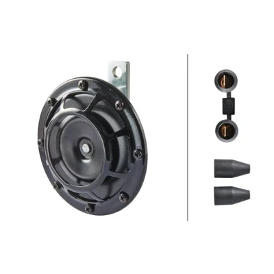 Afbeelding van HELLA VALUEFIT Claxon B133 12V 110dB(A) Frequentiebereik: 375Hz Lage toon Electrisch ECE Behuizingskleur: Zwart Platte stekkeraansluiting Aantal: 1 3AF 003 399 041