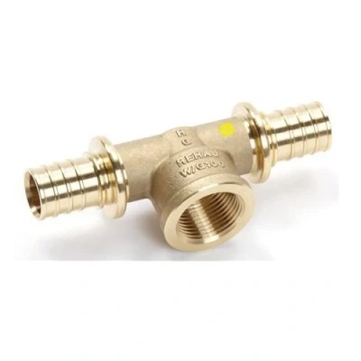 Afbeelding van Rehau Rautitan perskoppeling T stuk 25 x 3/4 met binnendraad