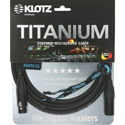 Afbeelding van Klotz TI M1000 Titanium Starquad XLR kabel 10 meter