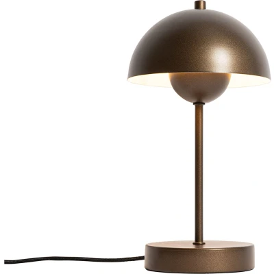 Afbeelding van QAZQA Retro tafellamp mushroom donkerbrons Magnax Mini