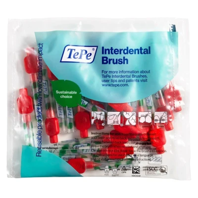 Afbeelding van TePe Interdentale Ragers Original 0,5 mm Rood zakje à 20 stuks