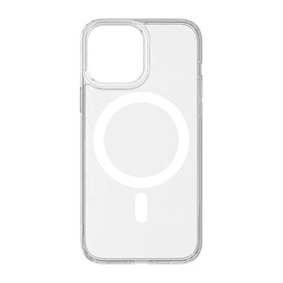 Afbeelding van INF Hoesje voor iPhone 11 mobiele telefoonhoesje acryl met MagSafe oplader transparant/wit