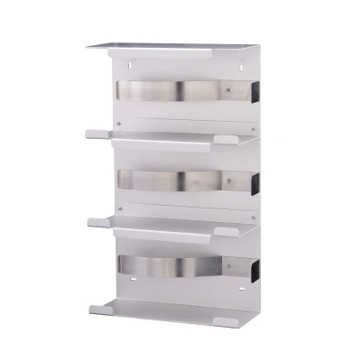Afbeelding van MediQo line trio handschoendispenser MQTGDA aluminium