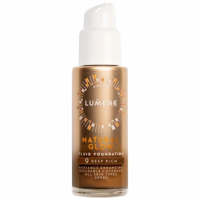 Afbeelding van Lumene Natural Glow Fluid Foundation SPF20 9 Deep Rich (30 ml)