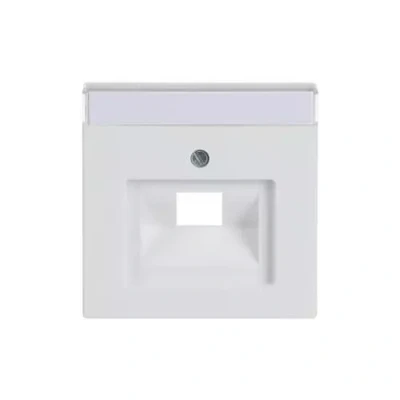 Afbeelding van Busch Jaeger centraalplaat voor datadoos 1 x RJ45 studiowit glanzend 1803 84