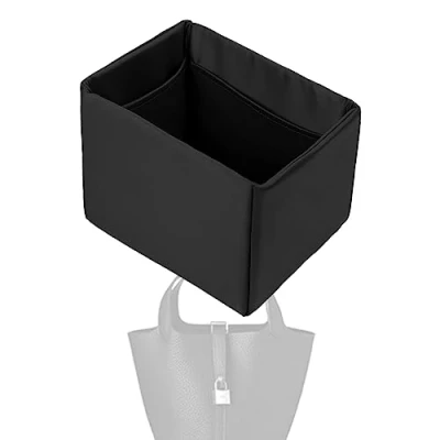 Afbeelding van XYJG Silk Bag Organiser Insert Fits Hermes Picotin 18/22, Luxury Handbag &amp;Tote Shaper (PC22, Black)