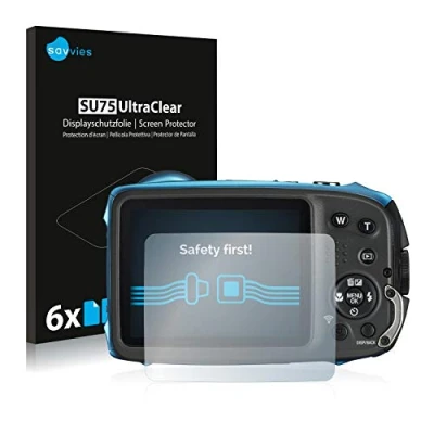 Afbeelding van Savvies (6 Stuks) Schermbeschermer voor Fujifilm FinePix XP130 Screen Protector Ultra Transparant