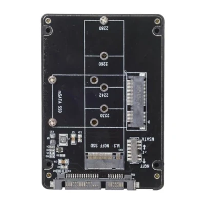 Afbeelding van Xiwai Combo M.2 NGFF B Key &amp; mSATA SSD naar SATA 3.0 Adapter Converter Case Behuizing met Schakelaar