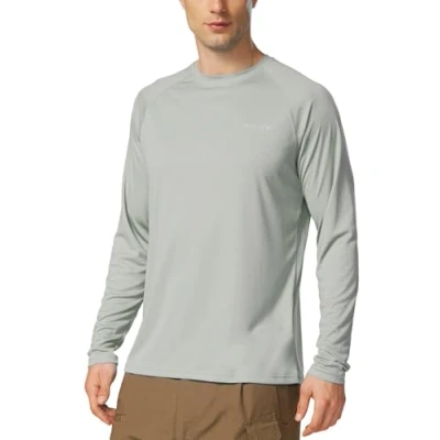 Afbeelding van Baleaf uv shirt voor heren, water, met bescherming UPF 50+ Rashguard zonnebescherming, lange mouwen, A grijs, 3XL
