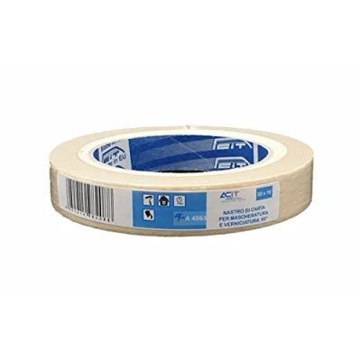 Afbeelding van ACIT Schilderstape, Afplaktape, Verftape, Masking Tape, Enkele verpakking (50m x 19mm)