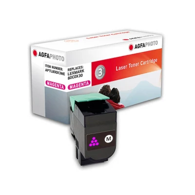 Afbeelding van APTL800X3ME AP LEXMARK 80C0X30 CX toner magenta rebuilt 4000pagina&#039;s