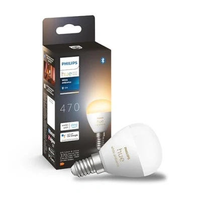 Afbeelding van Philips Hue kogellamp warm tot koelwit licht 1 pack E14