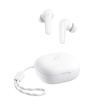 Afbeelding van soundcore by Anker P20i True Wireless Earbuds, draadloze Bluetooth hoofdtelefoon, 10 mm driver, 5.3, aanpasbare EQ, 30 uur speeltijd, IPX5 waterdicht, 2 micro&#039;s met AI (wit) (gereviseerd)