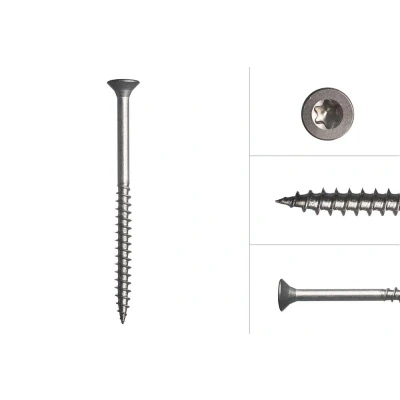 Afbeelding van Spaanplaatschroeven RVS A2 5 x 60 mm Torx 25 200 Stuks