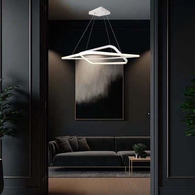 Afbeelding van V TAC VT 7909 Designer plafondlampen hanglampen IP20 Witte behuizing 48 watt 5150 lumen 3000K