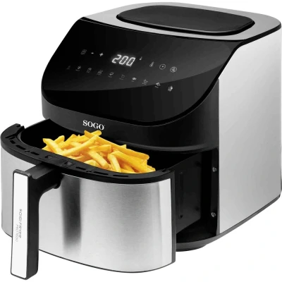 Afbeelding van SOGO Human Technology FRE SS 10875 Airfryer 8 l 1600 W RVS, Zwart