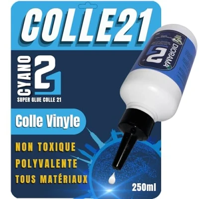 Afbeelding van Colle21 Vinyllijm, 250 ml fles, witte lijm voor Diorama, houtlijm, multimateriële
