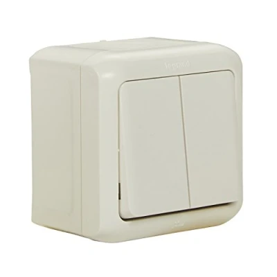 Afbeelding van Legrand, Natte ruimte opbouw serieschakelaar spatwaterdicht (IP44), voor montage op de muur, 782362