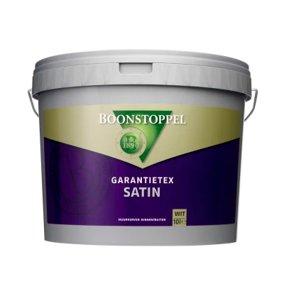 Afbeelding van Boonstoppel Garantietex Satin 10 Liter op Kleur (alleen lichte kleuren) Zijdeglans Binnen