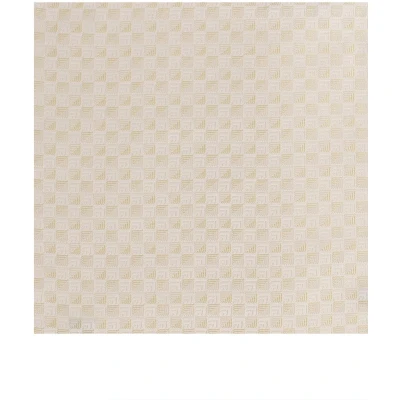 Afbeelding van TRESANTI EVERON Silk Pocket Square Geometric Ivoor wit