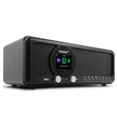 Afbeelding van Ferguson Internet radio i351s+ zwart met BT Zender Basreflex Spotify Connect FM DAB+ Tweerichtings USB