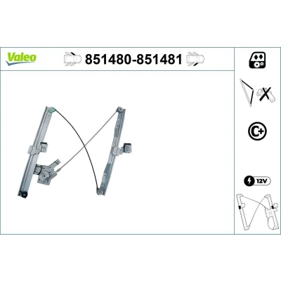 Afbeelding van Valeo Raammechanisme 851480