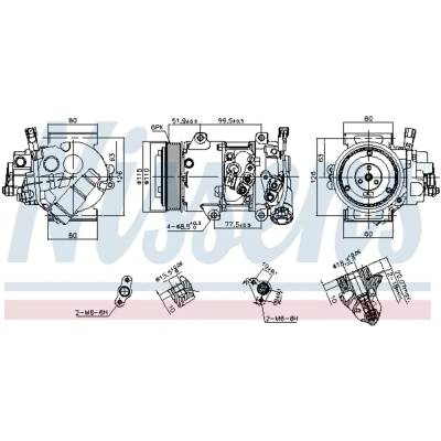 Afbeelding van Nissens Airco compressor 890809