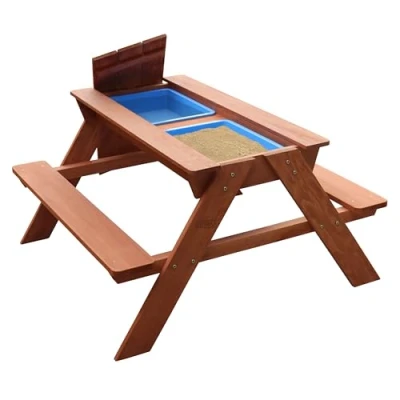 Afbeelding van Sunny Zand en waterpicknicktafel Dave bruin