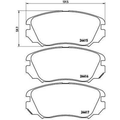 Afbeelding van Brembo Remblokset P 59 054
