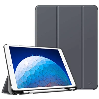 Afbeelding van Fintie Hoes voor iPad Air 10.5 2019 (3e Generatie) / Pro 2017 Ultra Slank, Lightweight Smart Stand Case met Pencil Holder, Auto Sleep/Wake Feature 10,5 inch (Hemelgrijs)