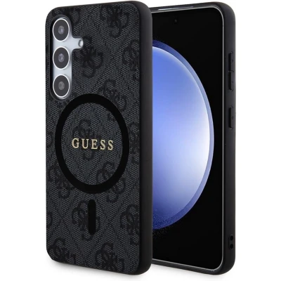 Afbeelding van Guess 4G Back Case (MagSafe Compatible) Samsung Galaxy S24 (S921) Zwart