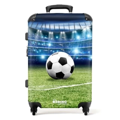 Afbeelding van NoBoringSuitcases.com® Voetbal kinderkoffer jongen Trolley kind jongens 20 kg bagage