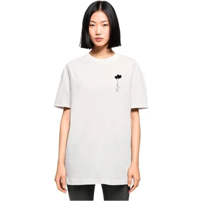 Afbeelding van Merchcode LOVE IN THE AIR Tshirt print, Dames, Maat: 5XL, White