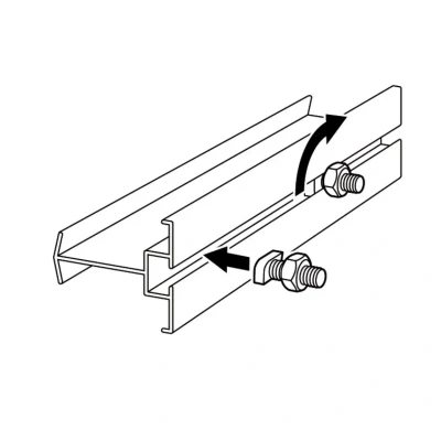 Afbeelding van 6 stuks! Inox H bout moer / marteau boulon ecrous 10 X Royal Well