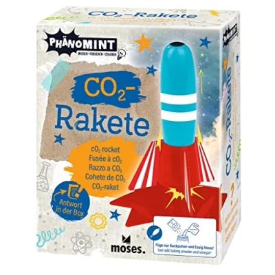 Afbeelding van moses 30342 PfenoMINT CO2 raket, experimenteerset voor kleine raketwetenschappers, kunststof raket kinderen vanaf 8 jaar
