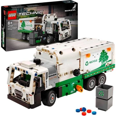 Afbeelding van LEGO Technic Mack LR Electric vuilniswagen 42167