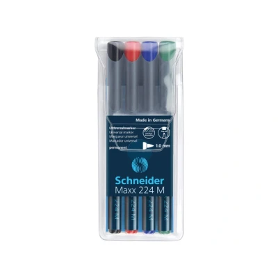 Afbeelding van Schneider universele permanent marker Maxx 224 M 4 stuks assorti S 1208