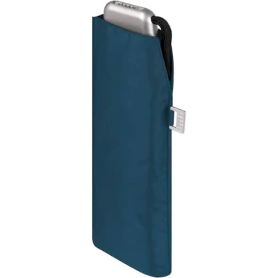 Afbeelding van Doppler Zakparaplu Carbonstaal Slim Uni handig formaat vederlicht 22 cm, blauw (crystal blue), 90 cm