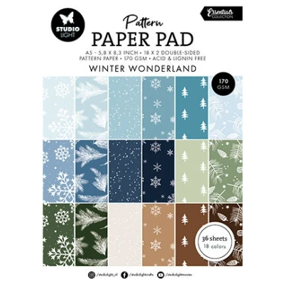 Afbeelding van Pattern Paper Pad Winter wonderland Essentials nr.343