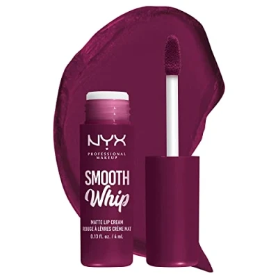 Afbeelding van Nyx Professional Makeup Smooth WHIP Matte LIP Cream Vloeibare lippenstift Berry bed Sheets, Dames, Maat: 4 ml, sheets