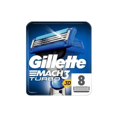 Afbeelding van Gillette Mach3 Turbo Scheermesjes Voor Mannen 8 Navullingen