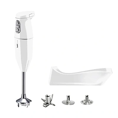 Afbeelding van Bamix draadloze staafmixer / keukenmachine 2 snelheden Cordless Wit