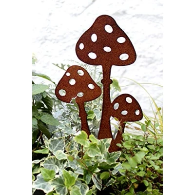 Afbeelding van LB H&amp;F Lilienburg roeststekker paddenstoel tuinsteker paddenstoelen familie roest metaal (paddenstoelen)