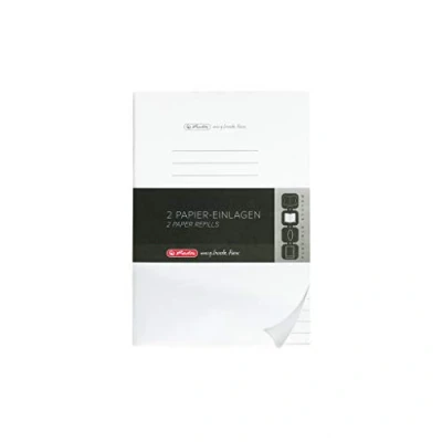 Afbeelding van Herlitz 50034093 navulling voor notitieboekje flex, A4, 2 x 40 vellen gelinieerd, 1 stuk