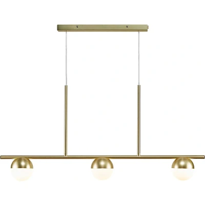Afbeelding van Nordlux Contina hanglamp 3x G9 opaal glas/messing