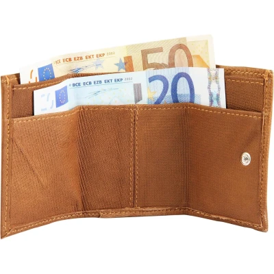 Afbeelding van Mini portemonnee Leer Bruin Excellanc
