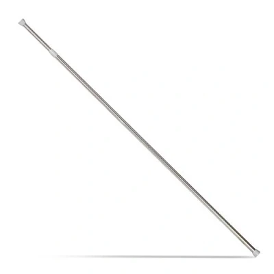 Afbeelding van Relaxdays klemstang uitschuifbaar telescopische douchegordijnstang zonder boren zilver 150 280 cm